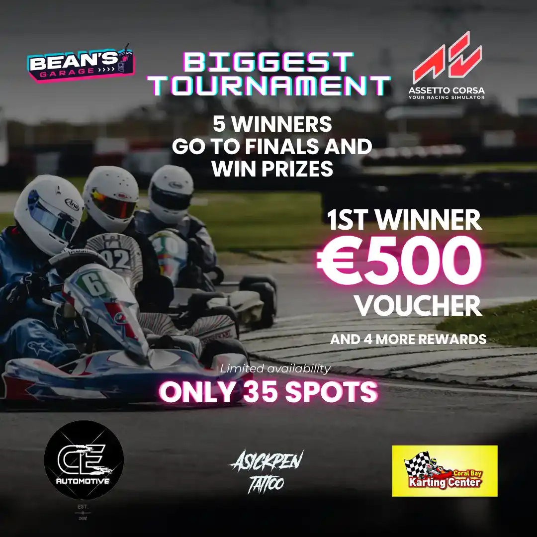 Cyprus Go Kart tournament, book tickets online, only 35 spots left, huge prizes for top 5 winners